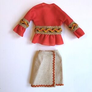 Vintage 70s Barbie Peasant Peasant #3482 Outfit - Skirt Shirt Mod Era MINT